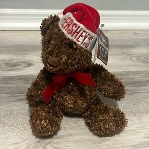 Hersheys Brown Miniatures Chocolate Santa Christmas Holiday Plush Bear NWT